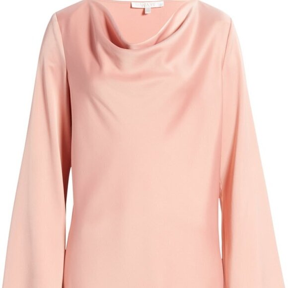 WAYF BNWT "Lexie" Cowl Neck Pink Dress Sz Small - Picture 9 of 9